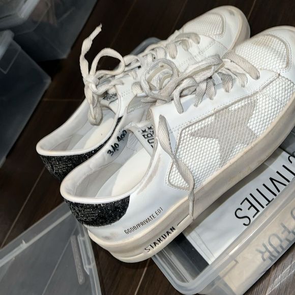 GOLDEN GOOSE Stardan Leather Low-Top Sneakers - Picture 10 of 13